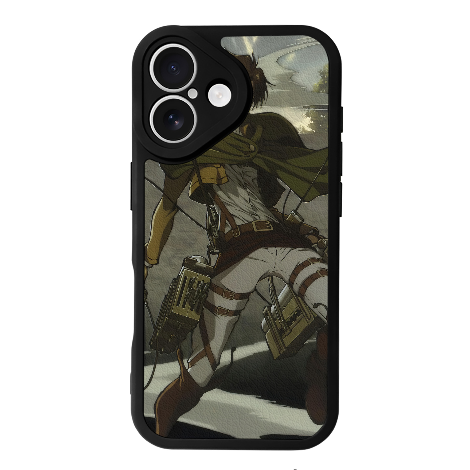 （画像用） 進撃の巨人 Attack on Titan 【iPhone 16シリーズ対応】シリコンスマホケース（レザー調） 材質：シリコン